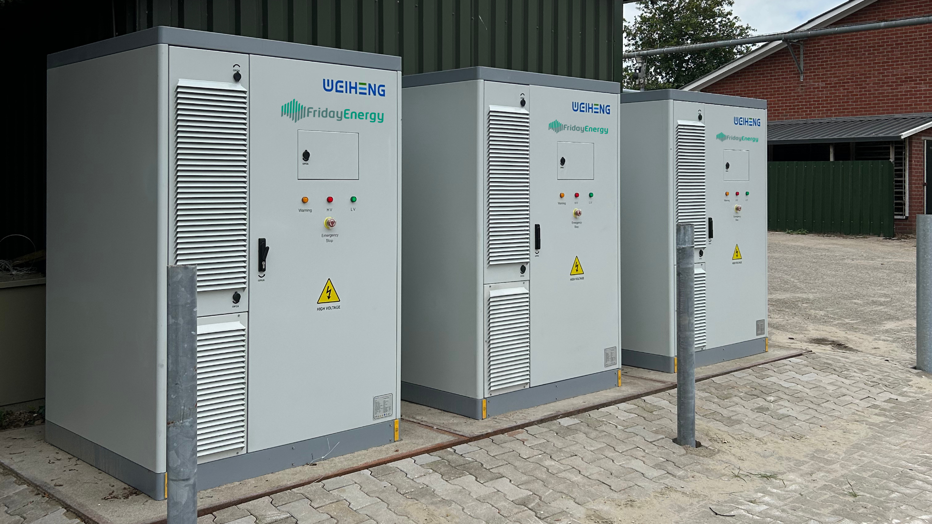 Batterijopslag varkenshouderij 3 batterijen Luc Rotink