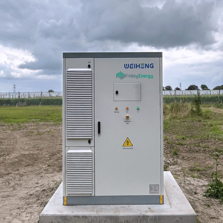 Batterijsysteem van Friday Energy bij Agrarische Onderneming Lijster VOF in Marknesse